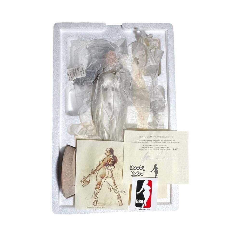 Rare Vintage BOOTY ART BABE 12" Statue “DESERT ROSE” Spencer Davis #167
